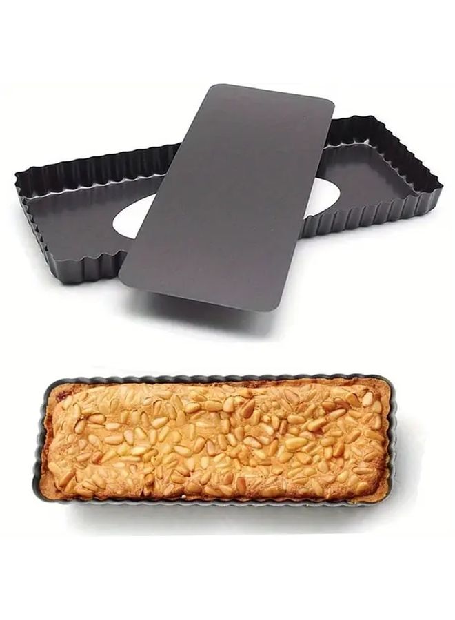 Carbon Steel Quiche Pan With Removable Base For Tarts And Desserts Oven Safe - Image 1