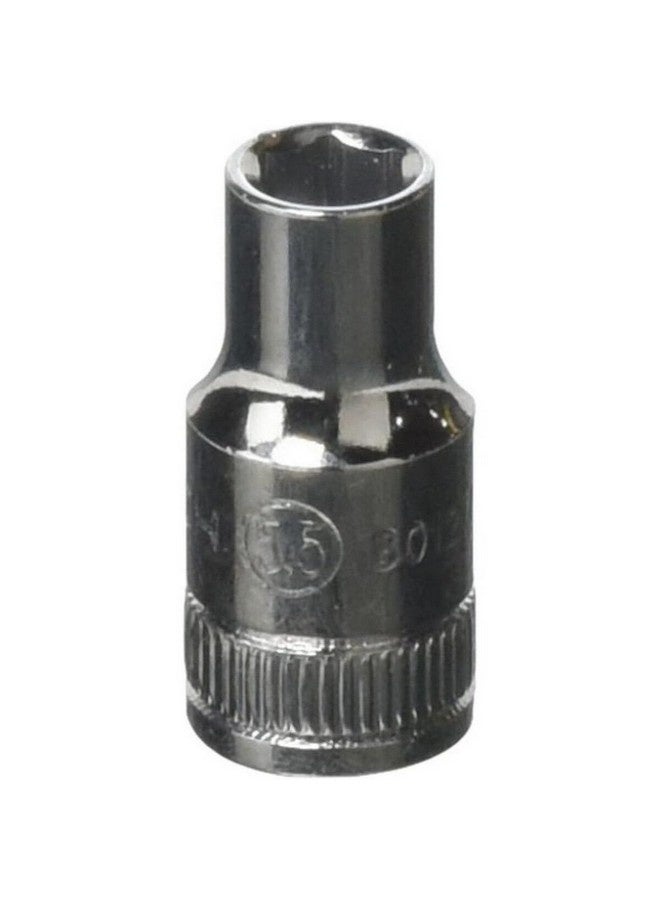 GearWrench 6-Point Standard Metric Socket Silver 1/4 Inch x 5.5 mm 80127