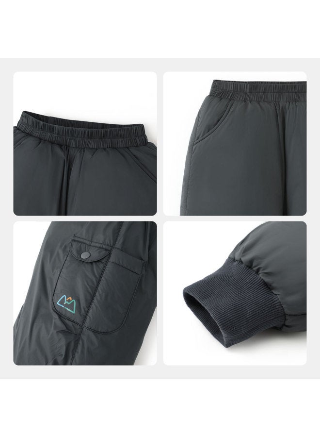 Three-proof 90% Down] Baby Down Pants Thickened Warm Boys Winter Pants Children Outdoor Sports Girls - Image 5