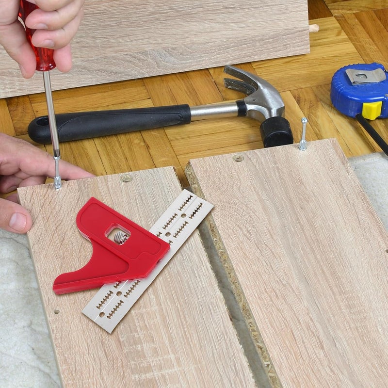 Woodworking Angle Ruler 6-inch Metal Protractor Multi-Angle Edge Rule for Carpentry Measurement and Construction Worker Tools - Image 5