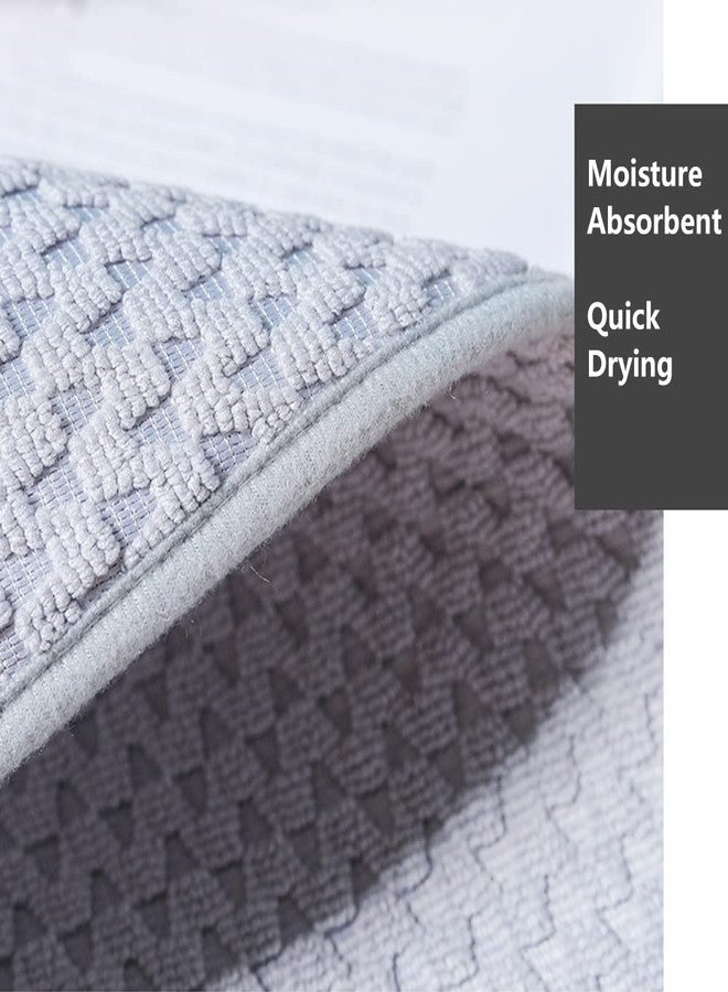 SEIWEI 2 Pack Grey Dish Drying Mat,Absorbent Microfiber Dishes Drainer Mats for Kitchen Counter,Dish Drying Pad,16''X 12'' - Image 5