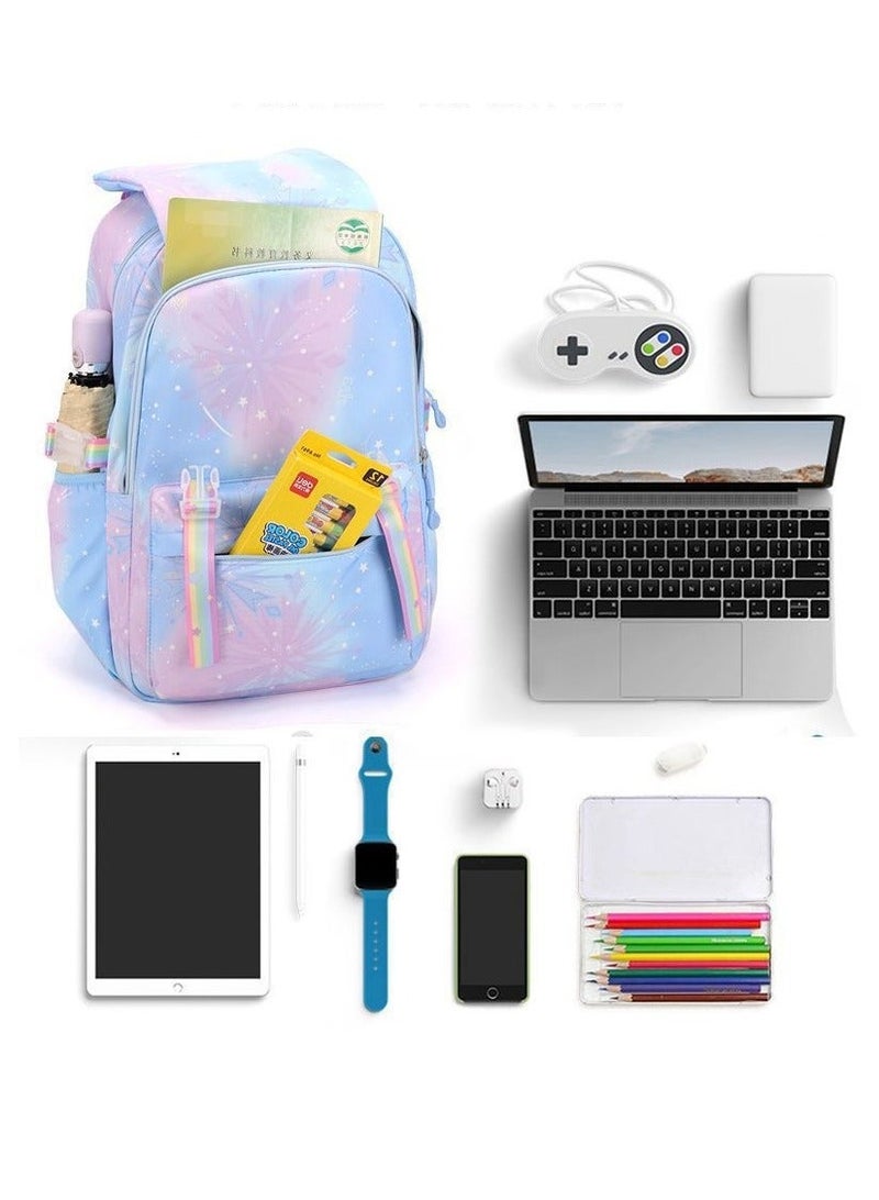 Stitch Student Backpack Large Capacity Backpack for Primary and Secondary School Students Cartoon Print Backpack 30*44*22CM - Image 4