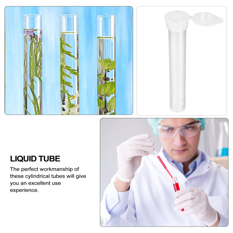 Test Tube with Lid, Durable Storage Containers for Laboratory Use, Lightweight Design - Image 5