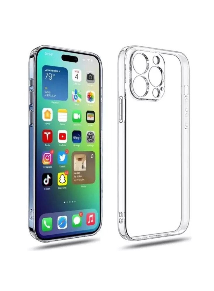 MOCOM Transparent Protective Case Cover for Apple iPhone 14 Pro - Clear - Image 1