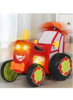 Excefore Crazy Jumping Car Toy,  Fast Stunt RC Cars, with Lights & Music, Wireless Remote Dancing Stunt Car, Double Sided Driving Trucks, RC Crawler Toy Cars for Kids Gift for Kids (Red)  - Image 2