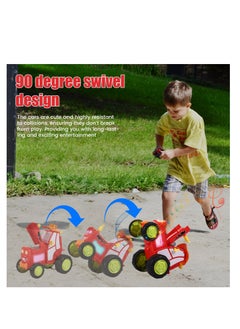 Excefore Crazy Jumping Car Toy,  Fast Stunt RC Cars, with Lights & Music, Wireless Remote Dancing Stunt Car, Double Sided Driving Trucks, RC Crawler Toy Cars for Kids Gift for Kids (Red)  - Image 4
