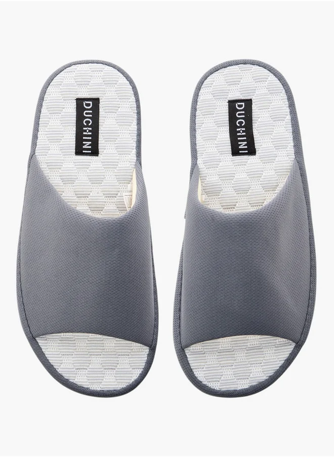 DUCHINI Men's Textured Bedroom Slippers
