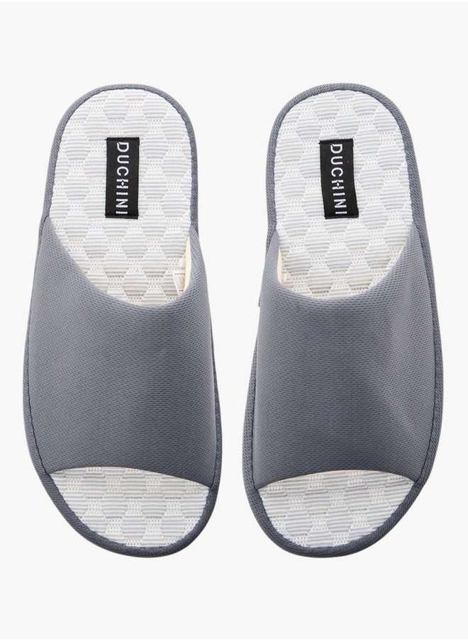 DUCHINI Men's Textured Bedroom Slippers  - Image 1