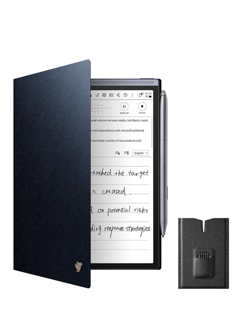 iFLYTEK AINOTE Air 2 Digital Note-Taking Tablet Bundle, 5 Pen Refills & Air2 Folio Case (Blue Case) - Image 1