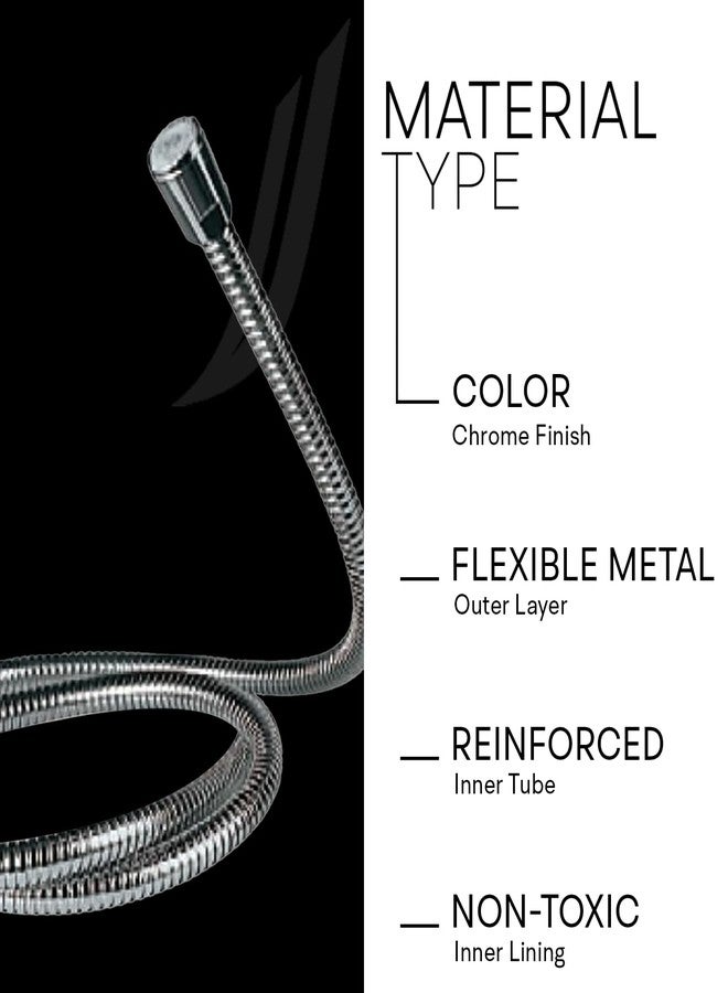 Jaquar 1.5M Flexible Shower Hose Tube with Nuts - 8mm Diameter, Durable & Easy-to-Install Bathroom Plumbing Accessory, Sliver, Chrome Finish - Image 4