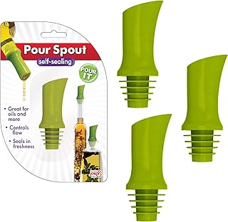 Jokari Pour Spout Pro Series Flip & Pour Top Silicone Dispenser, Air-Tight, Self-Sealing, For Syrup, Olive Oil, - Image 1