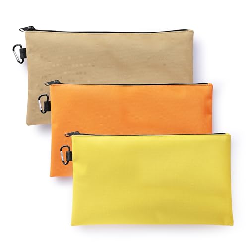 VRUIFA 3PCS Tool Pouches with Zipper Premium small Tool Bags Utility zipper Pouch for Organizers and Storage - Image 1