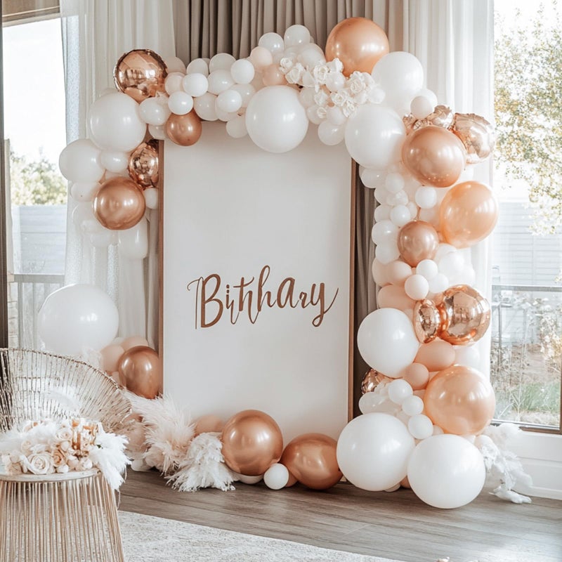 RUBFAC 87pcs White Balloons Different Sizes 18 12 10 5 Inches for Garland Arch, Premium Party Latex Balloons for Birthday Party Wedding Anniversary Baby Shower Party Decoration - Image 5