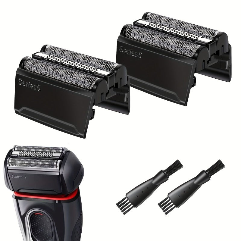 Replacement Foil Cutter 52B 2PC Compatible With Braun Series 5 5018S 5020CS 5050CS 5031S Electric Shaver Razor Head Part - Image 2
