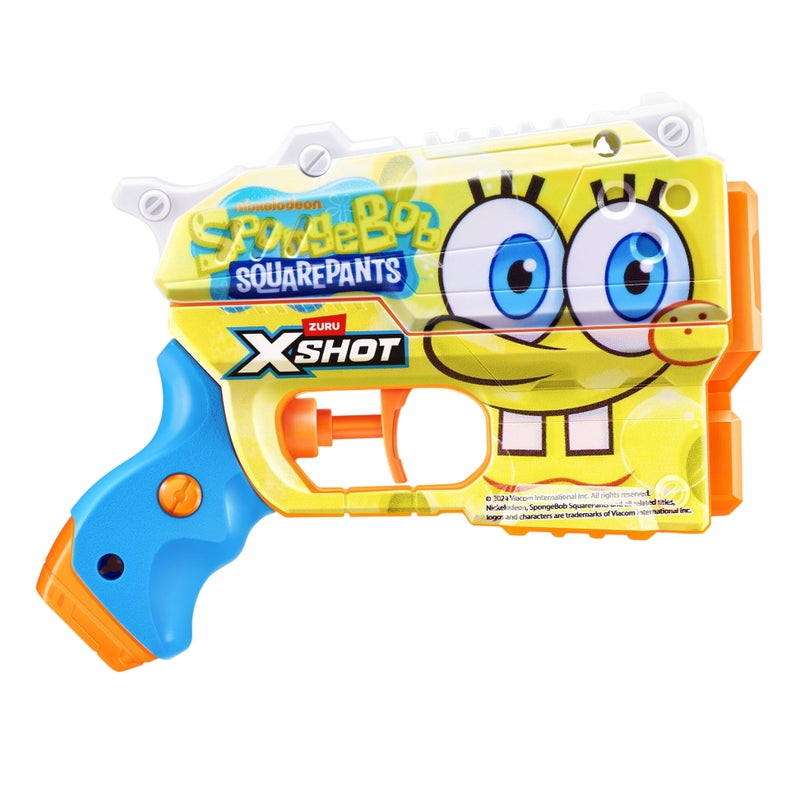 X-Shot Jr. Skins SpongeBob SquarePants Fast-Fill Water Blaster (150 ml, Yellow/Blue) - Image 2