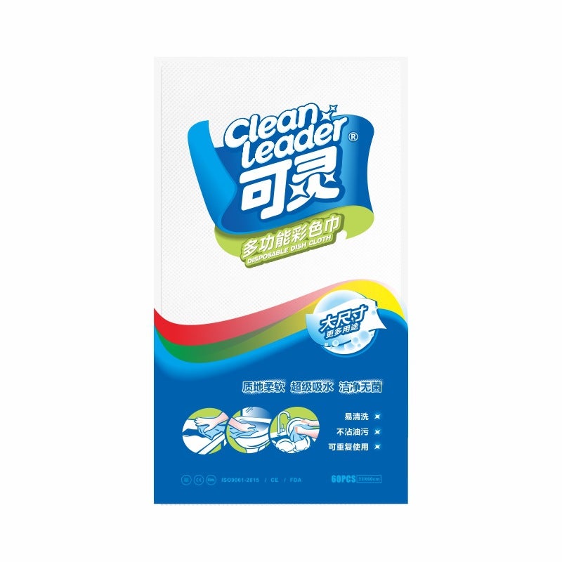 Generic Dual-Sided Non-Woven Kitchen Cleaning Cloths Keling White 60 tablets 