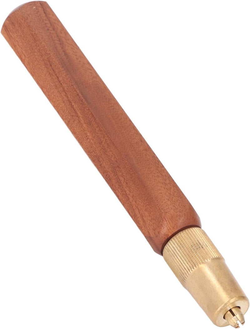 Mini Saw Handle Ergonomic Hand Saw Wood Handle with Sour Branch Wood and Brass Grip Anti Slip Surfaces Texture for Woodworking - Image 4