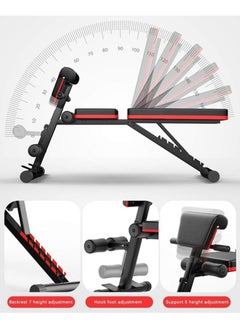 KUYING Dumbbell Stool Adjustable Weight Bench Home Training Gym Weight Lifting Bench Flat Incline Decline Multiuse Exercise Workout Bench Home Gym Exercise  - Image 5