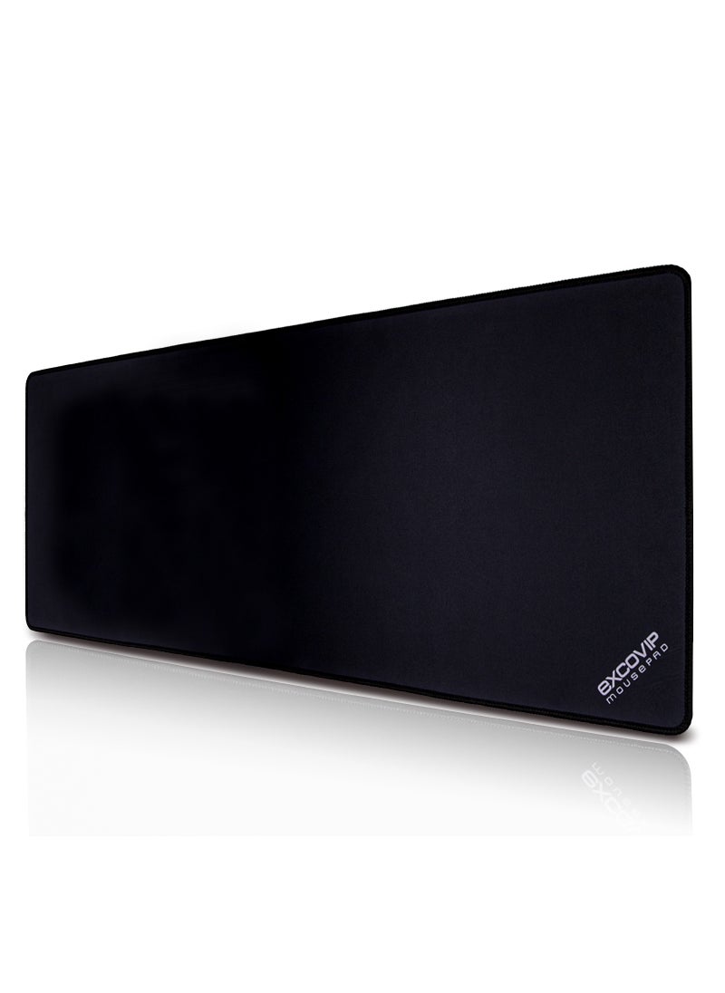 excovip Large Gaming Mouse Pad, Long XXL Mousepad, Extended Cloth Mouse Pad/Desk Mat with Stitched Edges for Gamer, Office, Home, 900x300mm, Black  - Image 1