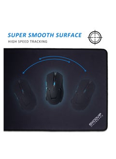 excovip Large Gaming Mouse Pad, Long XXL Mousepad, Extended Cloth Mouse Pad/Desk Mat with Stitched Edges for Gamer, Office, Home, 900x300mm, Black  - Image 4