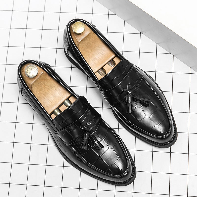 Plus Size Tassel Leather Shoes Slip-On Loafers Plus Size Size 46 Tods Slip-On Business Casual Men'S Shoes - Image 2
