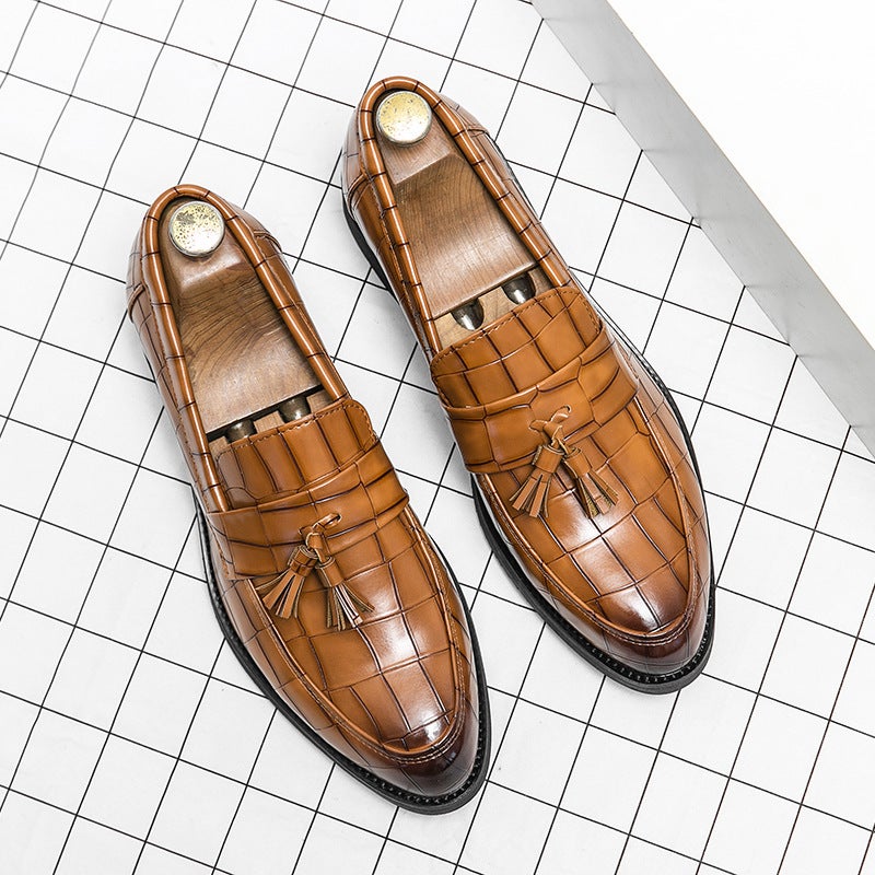 Plus Size Tassel Leather Shoes Slip-On Loafers Plus Size Size 46 Tods Slip-On Business Casual Men'S Shoes - Image 4