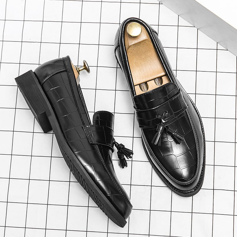 Plus Size Tassel Leather Shoes Slip-On Loafers Plus Size Size 46 Tods Slip-On Business Casual Men'S Shoes - Image 3