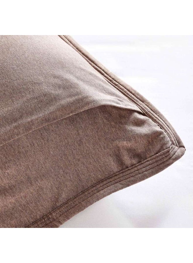 Pan Home Cloud Melange Quilted Bedspread Set - Taupe - Image 5