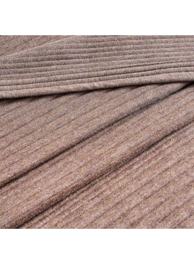 Pan Home Cloud Melange Quilted Bedspread Set - Taupe - Image 3