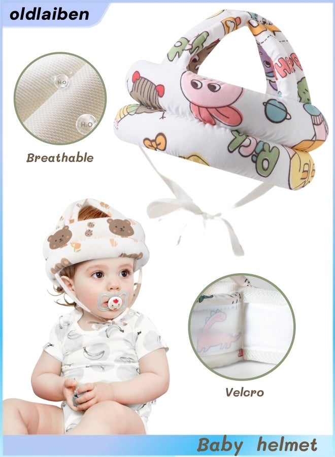 oldlaiben Baby Head Protector,Baby Helmet For Crawling Walking,Baby Crawling Walking Helmet,Adjustable Protective Cap Infant Baby Safety Headguard,For Walking,Playing - Image 1