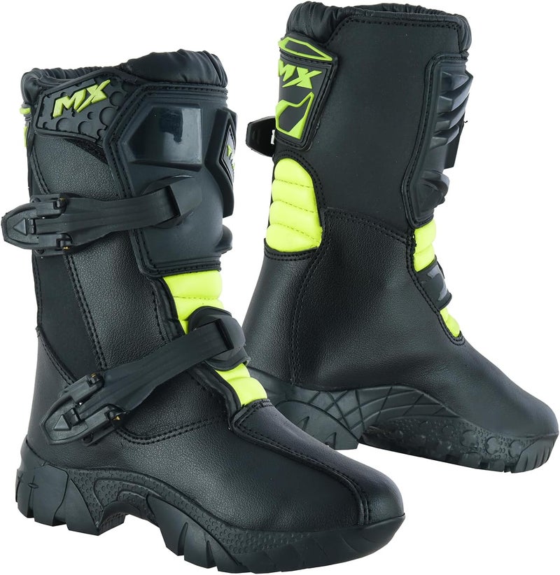 PROFIRST Motorcycle Kids Boots - Waterproof Motorbike Riding Biker Boots for Kids - Image 1