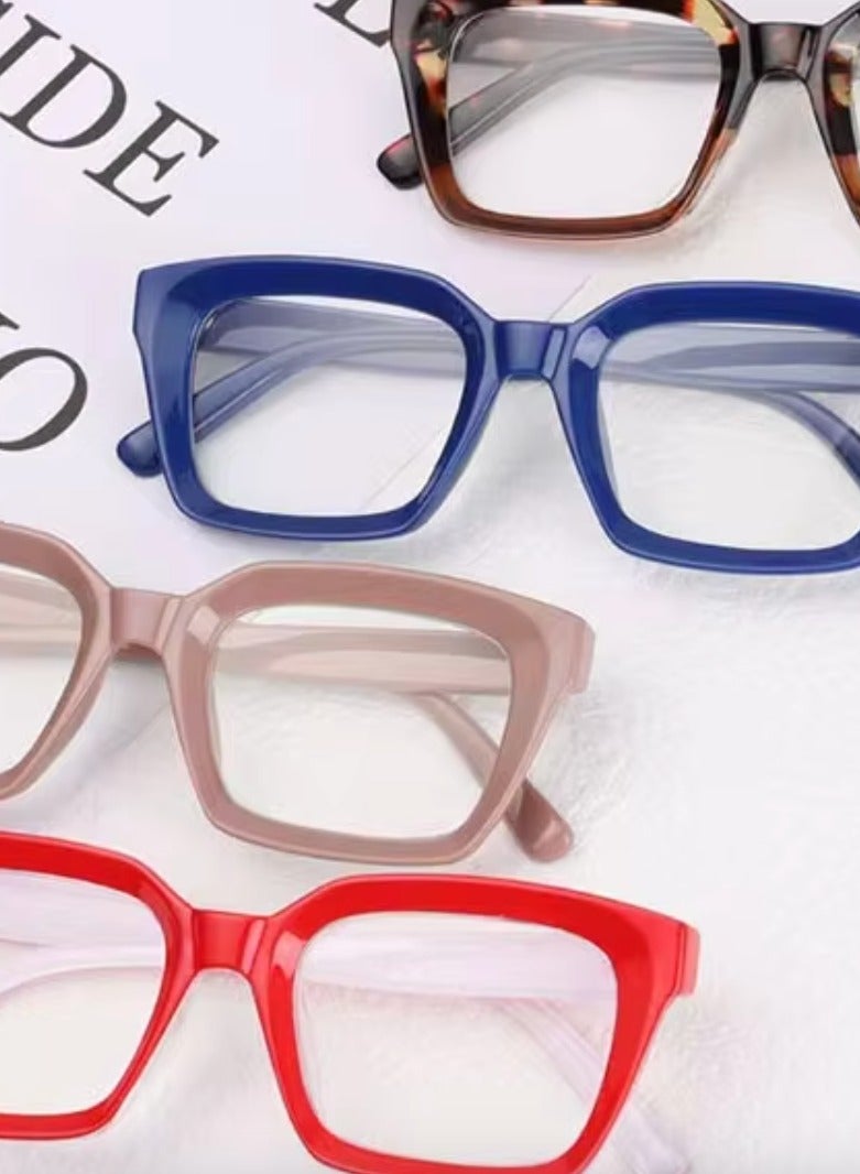 بوما للبصريات +3.0  نظاراه قراءة نسائي، نظارات قراءه طبيه مكبرة لتصحيح ضعف النظر  مع تقدم العمر ،لون الإطار جريء عدسات مضادة للتعب والضوء الأزرق، تصميم خفيف الوزن ،حمايه شاشة كمبيوتر  وحجب الضوء الأزرق ورؤية واضحة للقراءة - Image 5