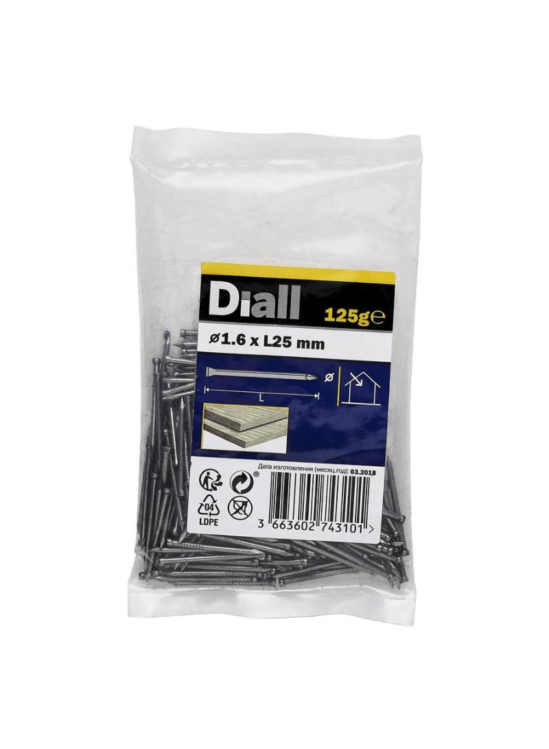 Carbon Steel Lost Head Nail Pack 1.6 X 25 Mm