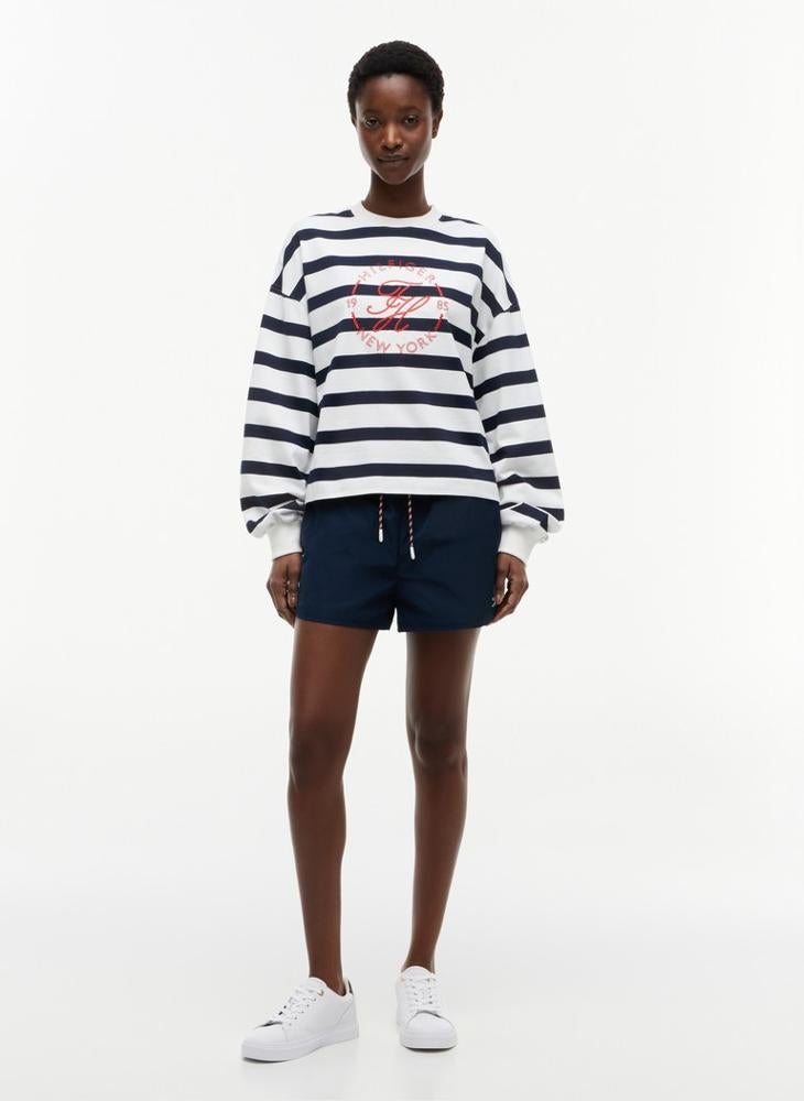 TOMMY HILFIGER Logo Relaxed Crew Neck Sweatshirt - Image 4