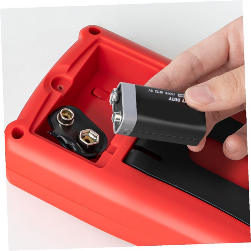 Auto-ranging Digital Multimeter for Home Electrical Repair, Handheld Volt Current Tester with Diode Continuity Measurement, Red Sturdy Design for Ac Dc Voltage Testing - Image 5