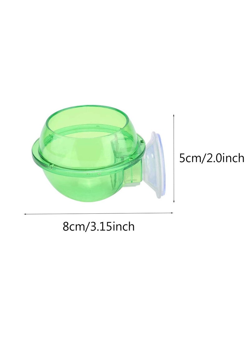 Excefore Reptile Food Water Bowl, 2 Pieces Reptile Feeding Bowl Reptile Feeder Suction Cup,for Small Animal Feeding Anti-Escape Lizard Chameleon Gecko, for Lizard Or Other Small Pet Amphibian Feeder  - Image 2