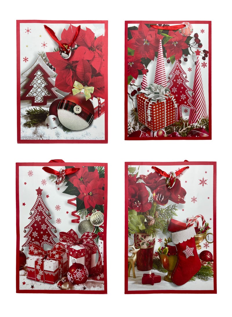 Share the Love Christmas Gift Bag (Large) - Assorted(Pack of 1) | Perfect for Gifting