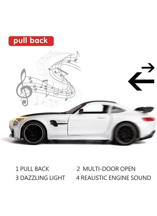 Sky Tech Sky Tech® Mercedes Benz AMG GT-R 1:32 Model Car Exclusive Alloy Metal Pull Back Die-cast Car Diecast Metal Pullback Toy car with Openable Doors & Light Music Best Gifts Toys Kids【Colors as Per Stock】  - Image 5