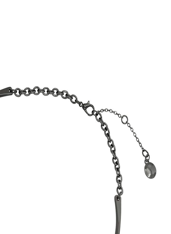 Steve Madden Womens Puffy Heart Charm Wire Necklace - Image 3