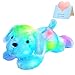 WEWILL 18 Light up Puppy Stuffed Animal Creative Night Light Lovely LED Dog Glow Soft Plush Toy Gifts for Kids on Christmas Birthday Valentines Festivals Blue - Image 4