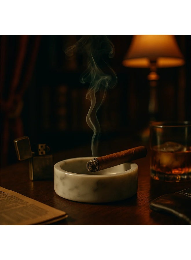 Marble Ash Tray  Marble Round - Image 4