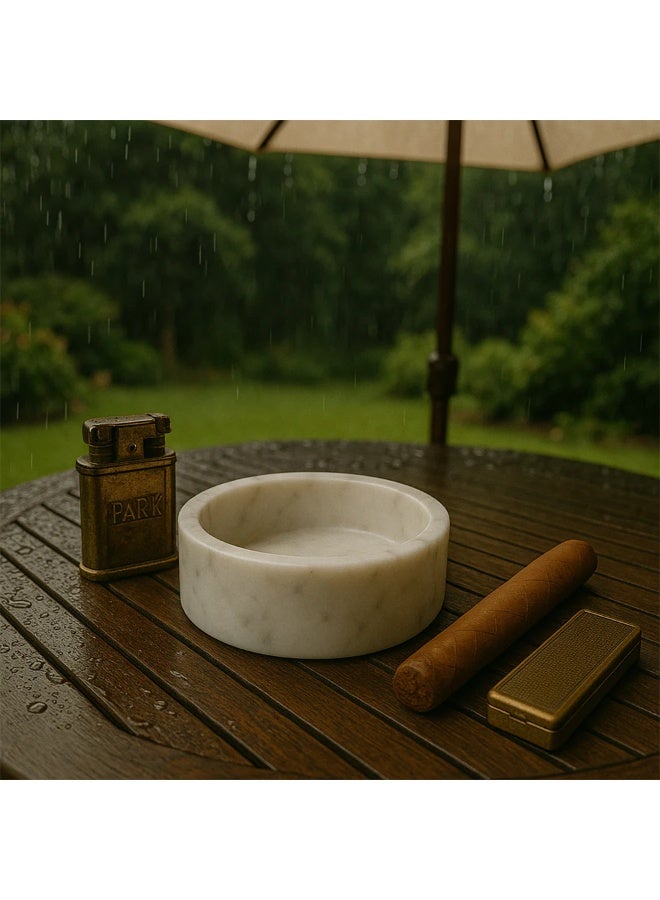 Marble Ash Tray  Marble Round - Image 3