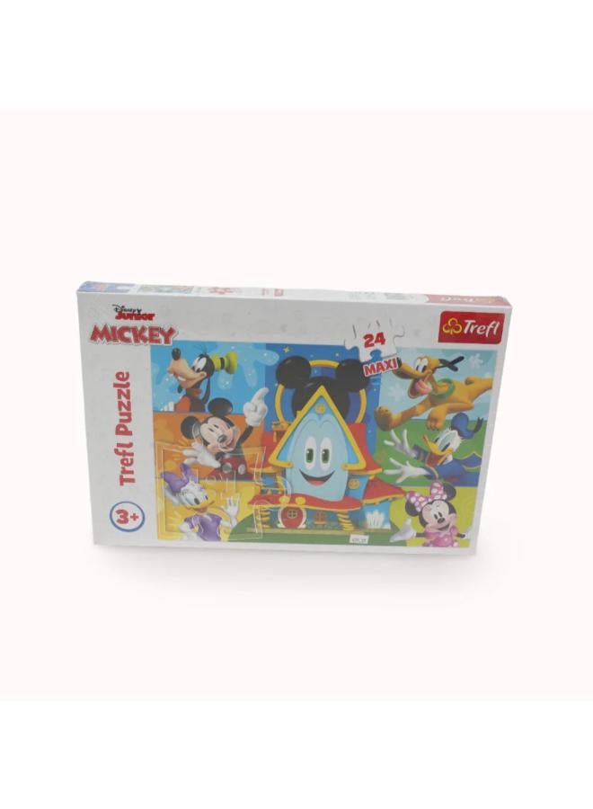 Trefl Mickey Mouse & Friends Puzzle - 24 Pcs - Image 1