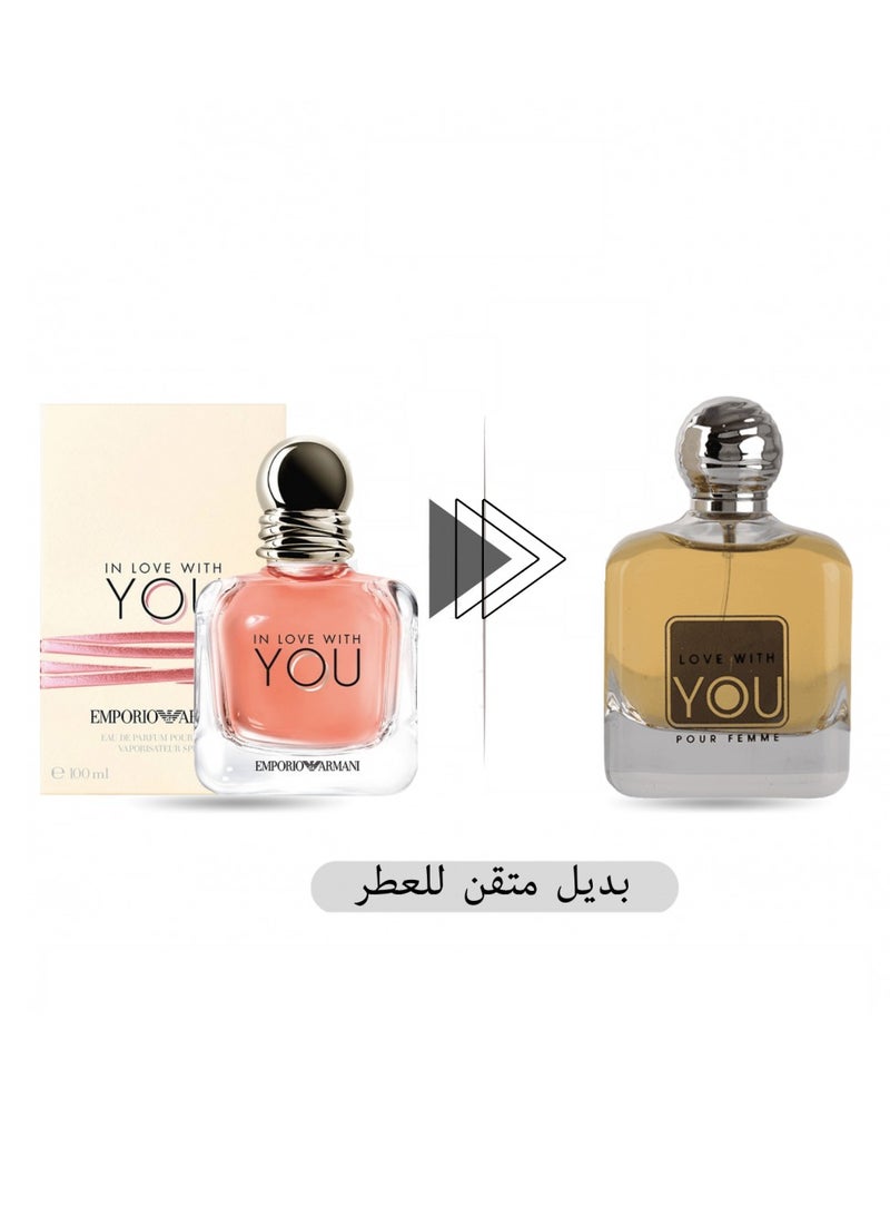 Fiority Love With You Pour Femme Eau de Parfum - 100ml | Fresh, Fruity, and Warm Fragrance - Image 2