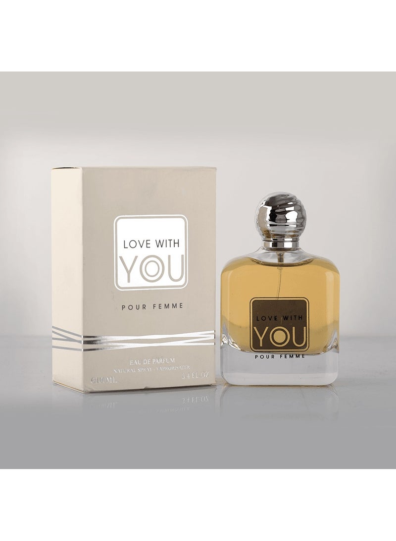 Fiority Love With You Pour Femme Eau de Parfum - 100ml | Fresh, Fruity, and Warm Fragrance - Image 3