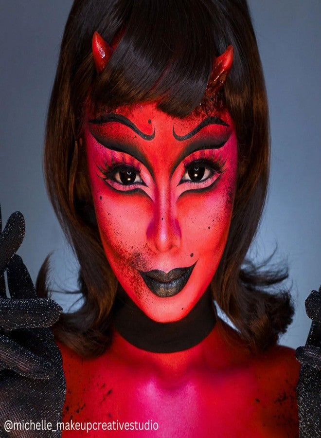 Mehron Makeup Foundation Greasepaint | Stage, Face Paint, Body Paint, Halloween Makeup 1.25 oz (38 g) (Really Bright Red) - Image 3