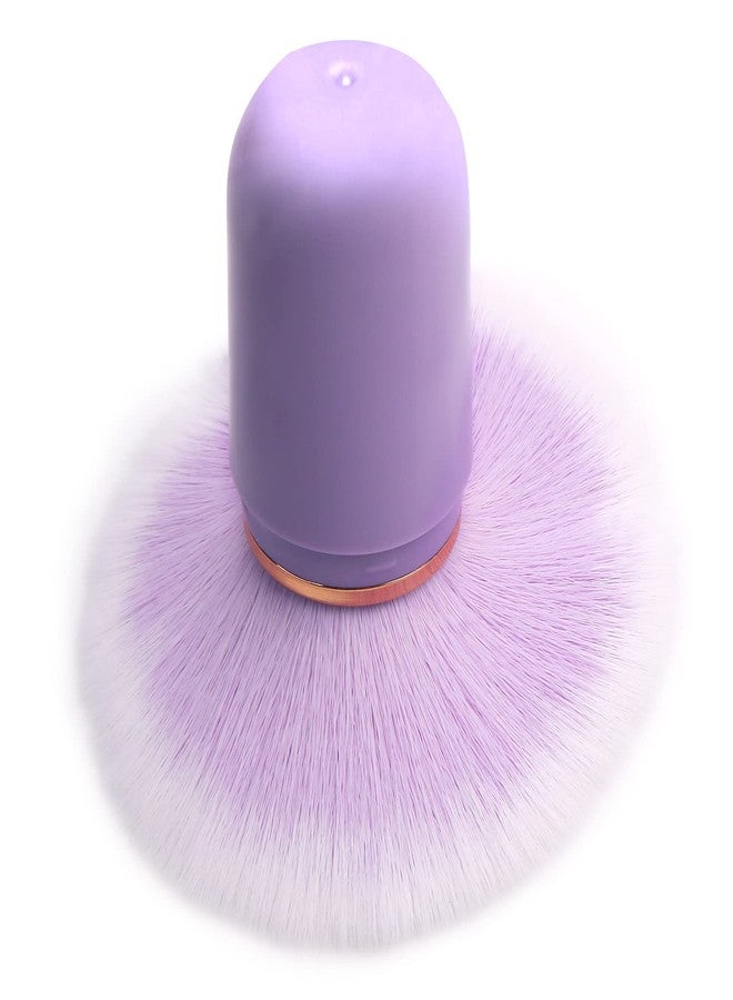UNIMEIX Retractable Kabuki Brush Travel Makeup Brushes Face Blush Brush Foundation Brush for Liquid Makeup, Powder, Contouring, Cream (Purple) - Image 4