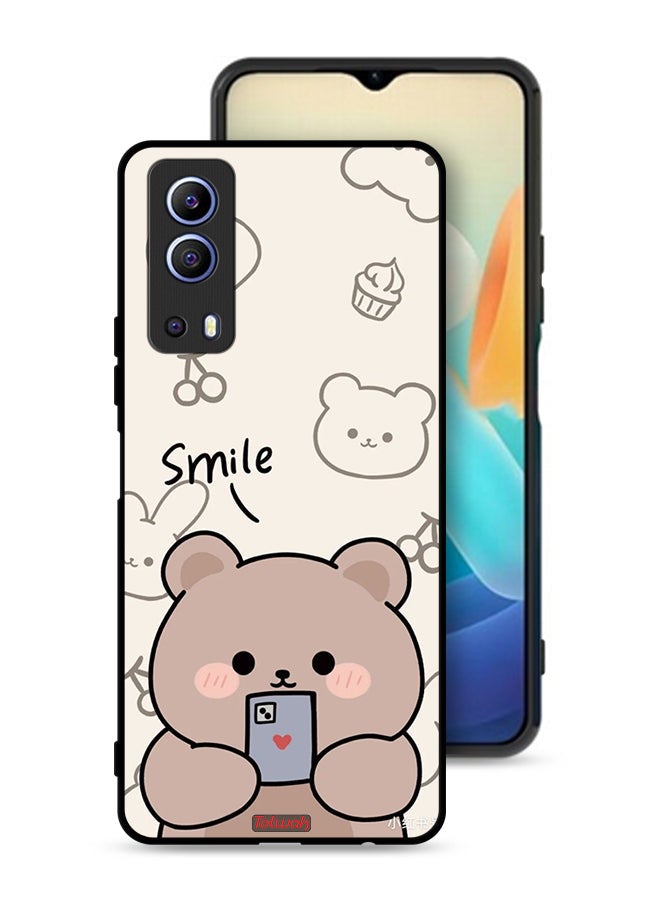 Tolwak Vivo iQOO Z3 5G Protective Case Cover Smile Bear Art - Image 1