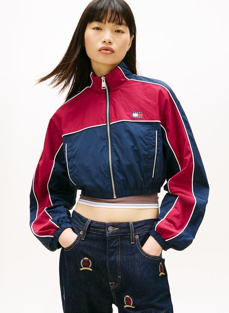 TOMMY JEANS Graphic Varsity Jacket - Image 1