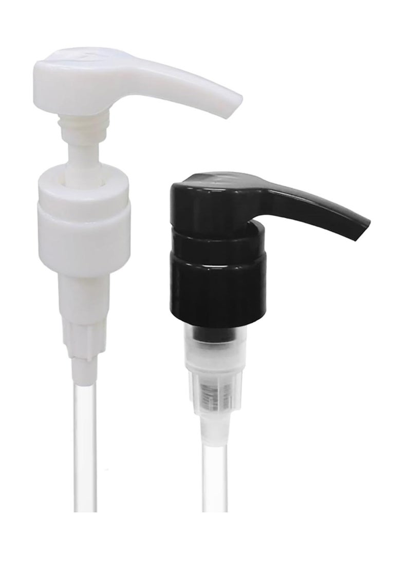 vigor path - Universal Shampoo/Conditioner Dispenser Pump for Bottles, Leak Proof, Pump Top Fits 1 L/33.8 oz Bottles, 28/410 Neck Size, Variety Pack of 2 (Includes Black and White Pumps) - Image 1